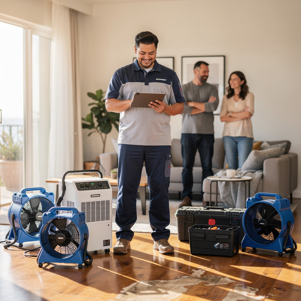 QWIKRESPONSE RESTORATION & CONSTRUCTION experienced technicians providing fast, reliable emergency restoration services in Goleta